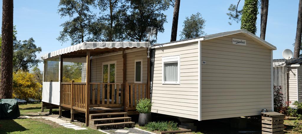 Mobil home au camping Les Dunes de Contis